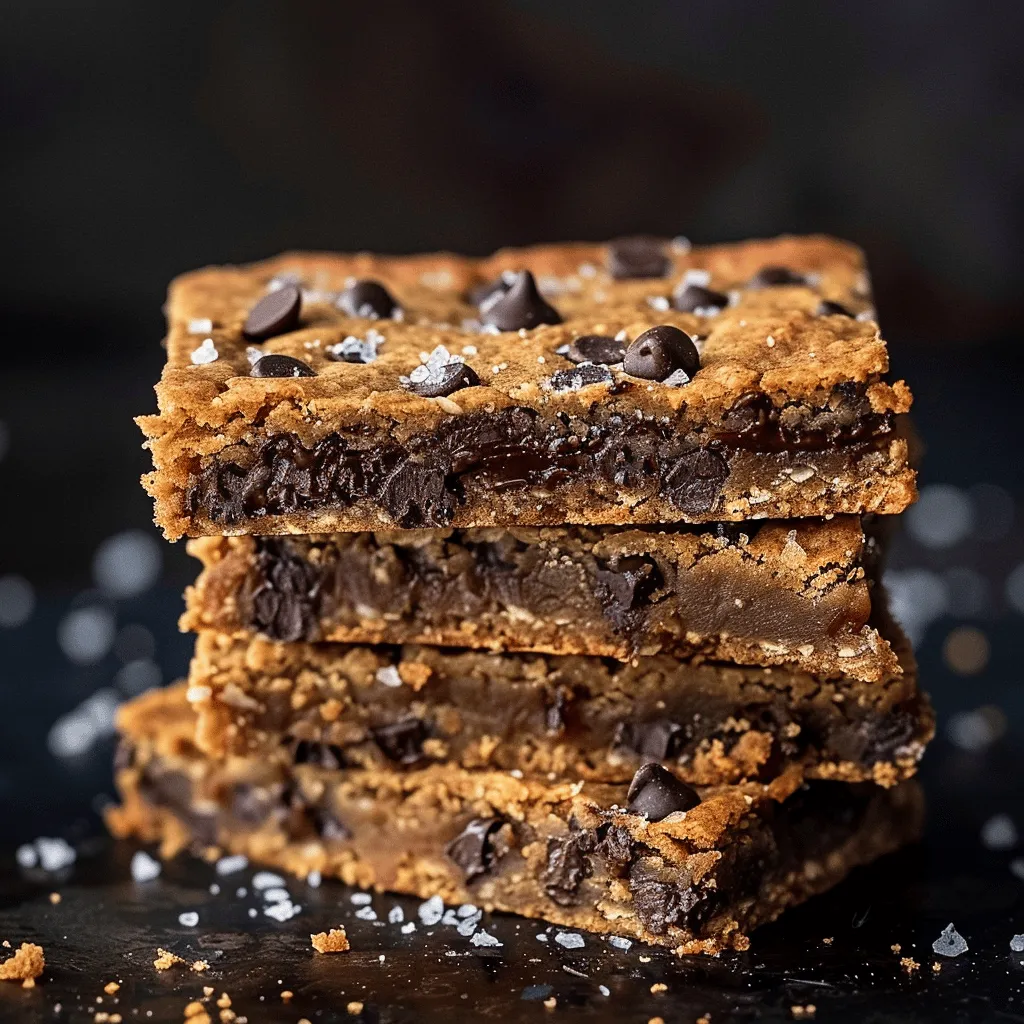 Chocolate Chip Cookie Butter Bars preparation steps