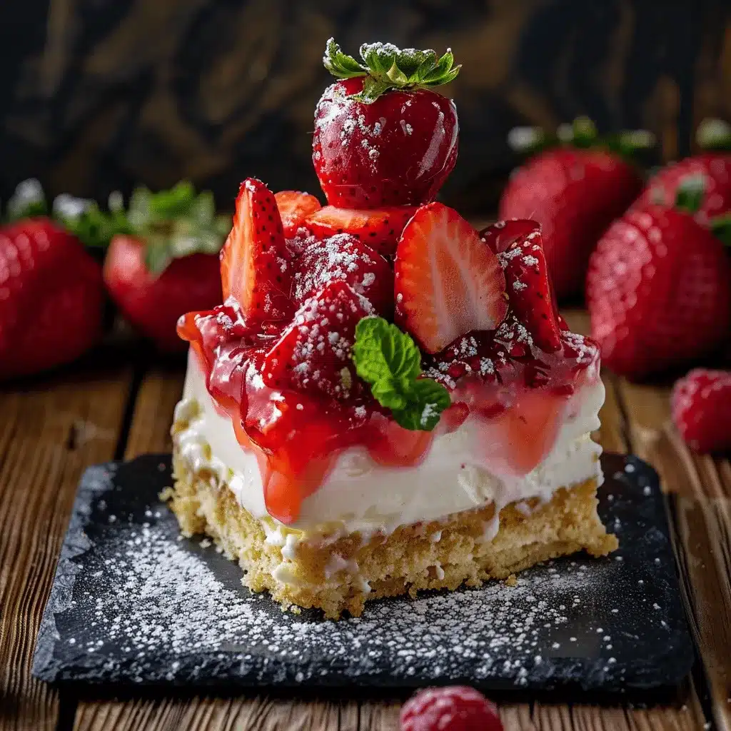 strawberry cheesecake dump cake preparation steps