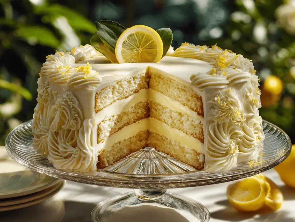 Lemon Cheesecake Cake - featured image
