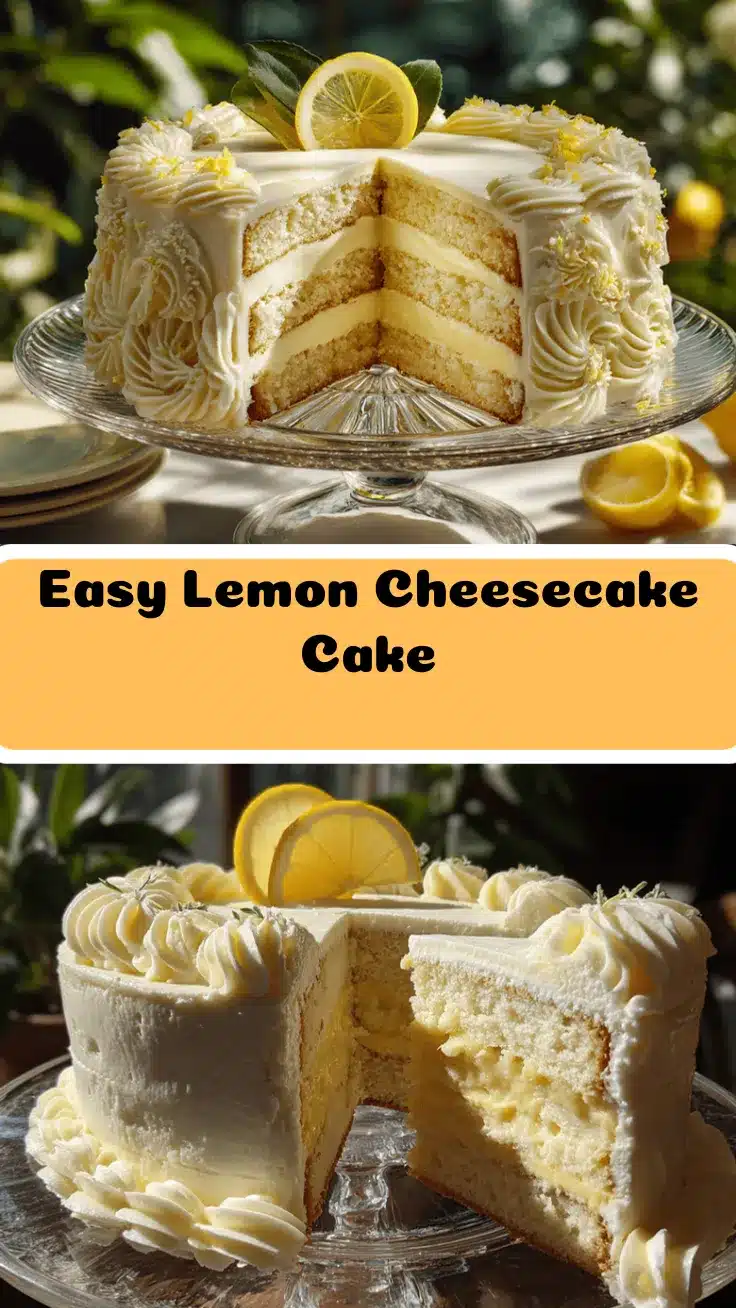 Lemon Cheesecake Cake recipe
