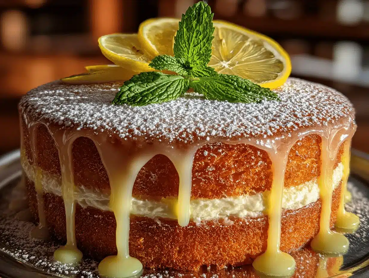 Limoncello Mascarpone Cake preparation steps
