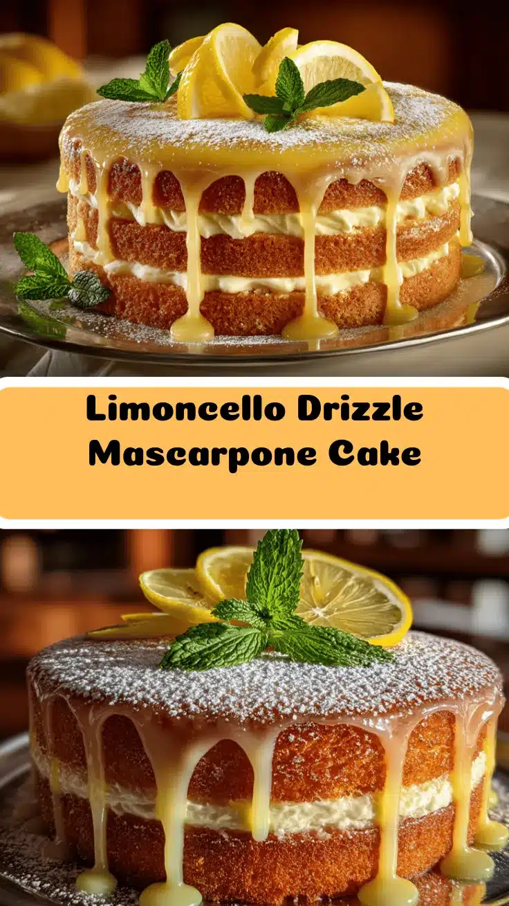 Limoncello Mascarpone Cake recipe