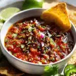 roasted cherry tomato salsa - featured image